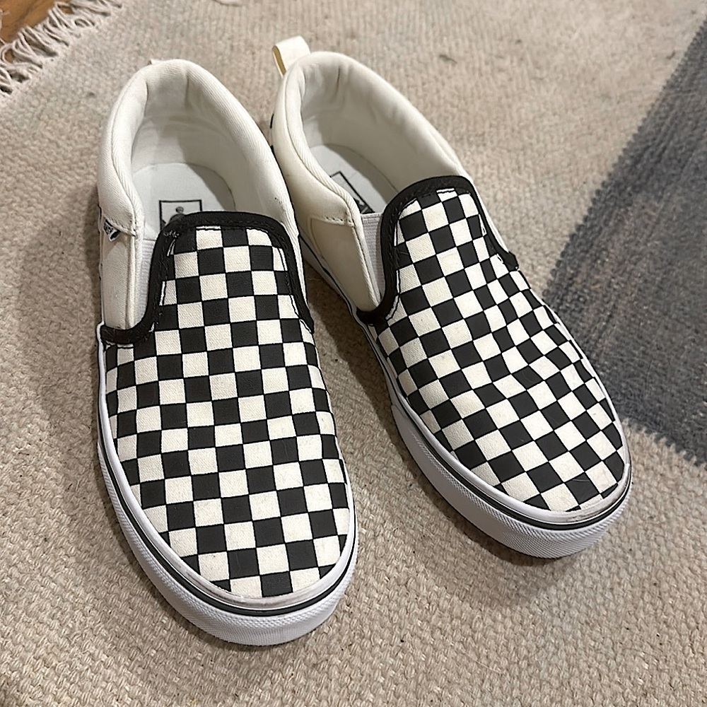 Black and White Checkerboard Vans